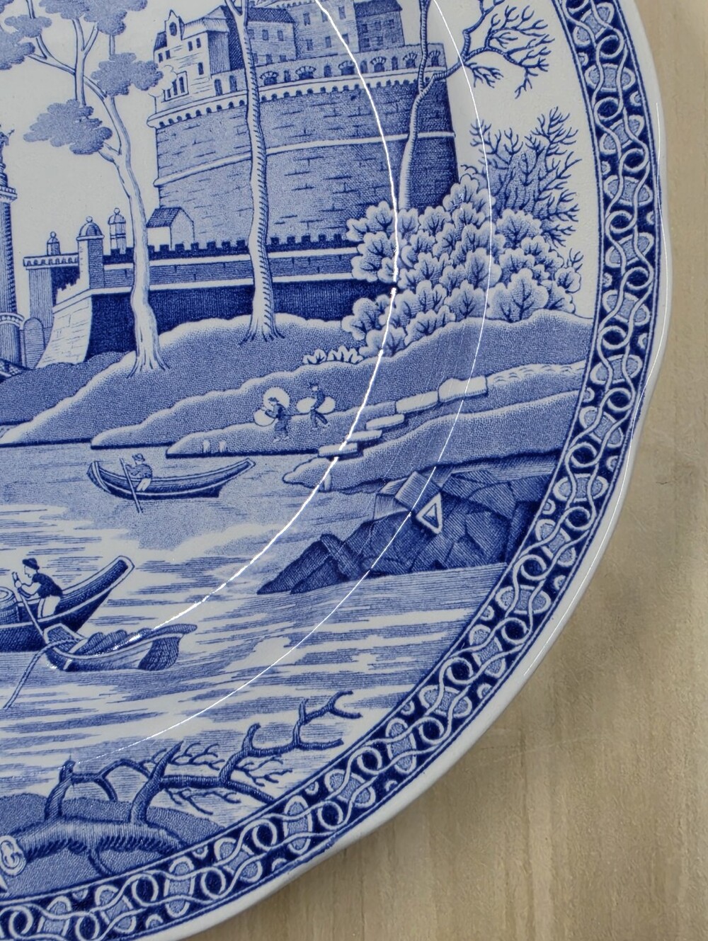 Spode Blue Room Collection Rome Dinner Plate Made In England - Picture 14 of 16